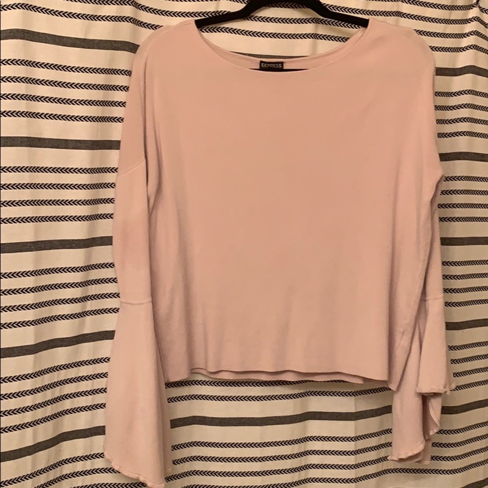 Express bell sleeve sweater